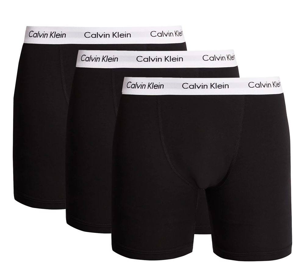 CALVIN KLEIN UNDERWEAR Set of three stretch-cotton boxer trunks
